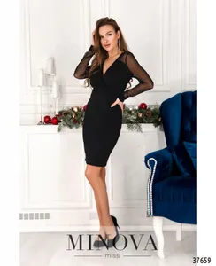 Платье 2157-черный Minova