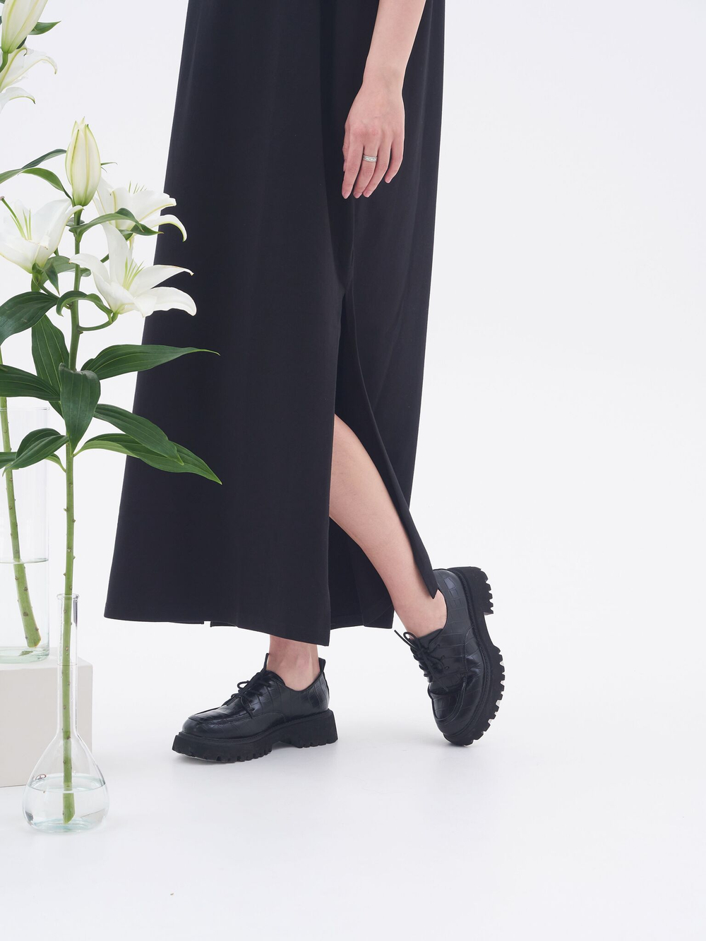 Платье футболка Миди