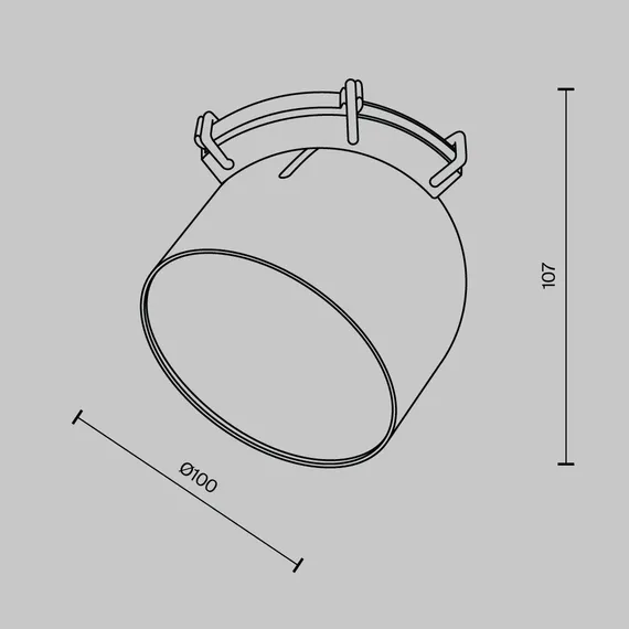Подвесной светильник Чаша / Cup Parity 3000K 12Вт 120° белый Technical tr124b-12w3k-w