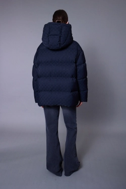 Куртка черная зимняя LOGO NET BLACK