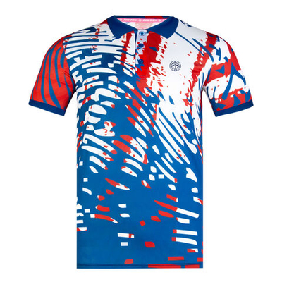 Мужское теннисное поло BIDI BADU Yero Tech Polo Men - Blue, White