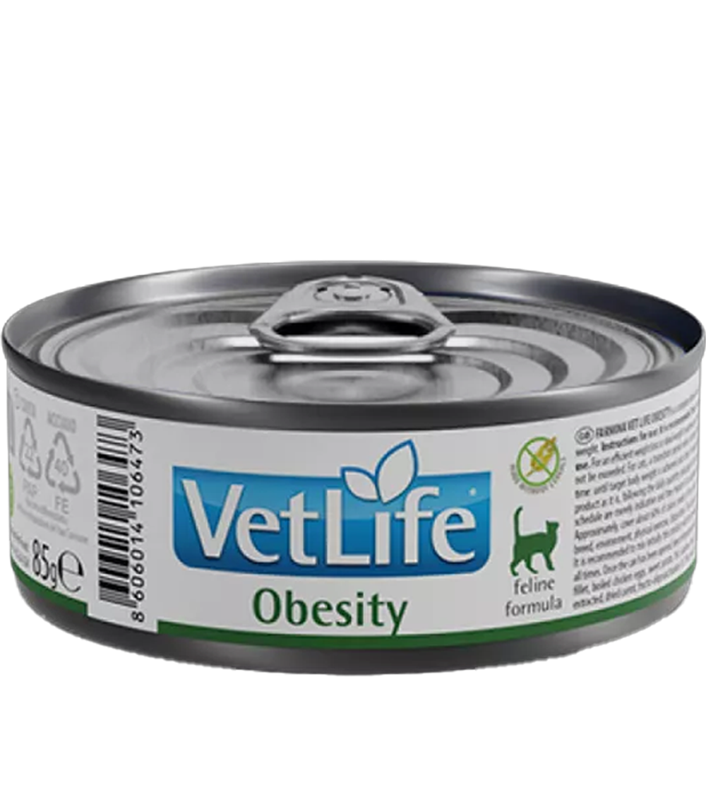 Фармина Vet Life Obesity для кошек при ожирении, 85гр.
