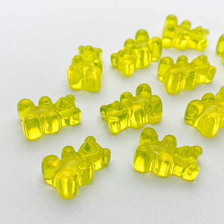 Подвеска Мишка, цвет желтый, размер 17*11 мм, с отверстием под бейл, цена за 1 шт