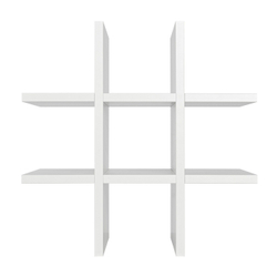 IKEA KALLAX  (ИКЕА КАЛЛАКС)  -  Вставка для бутылки, белая, 33x33 см