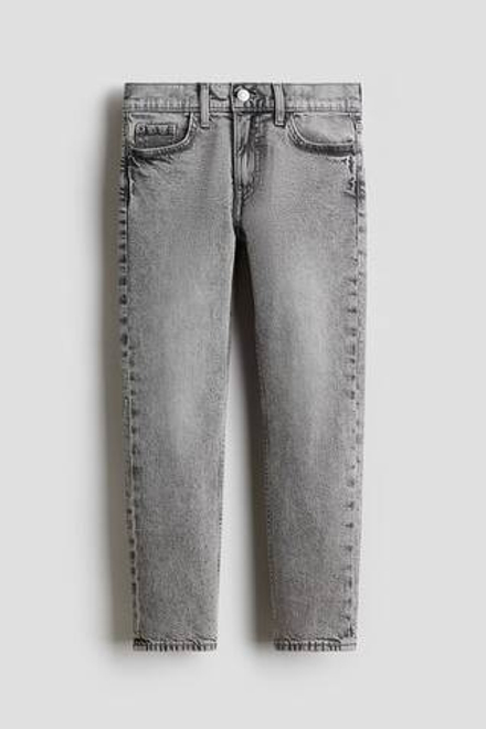 H&M Джинсы эластичные облегающие, светло-серый