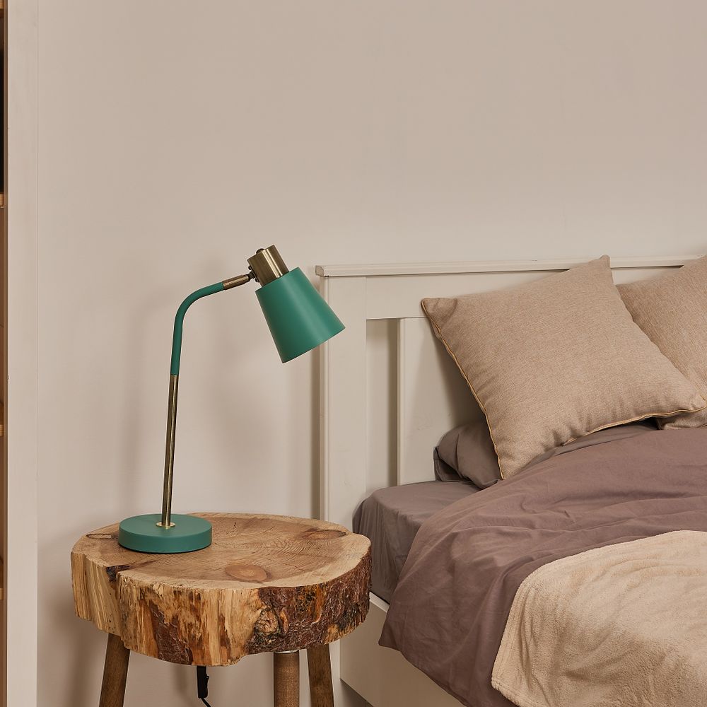 UML-B700 E27 GREEN Светильник настольный. 40W. Цоколь Е27. Механический выключатель. Зелёный. ТМ Uniel