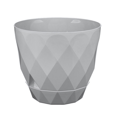 Горшок для цветов Laurel D145 мм, 1.3 л с поддоном (серый)