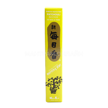 Nippon Kodo Morning Star Patchouli Пачули Благовоние с подставкой 50 палочек