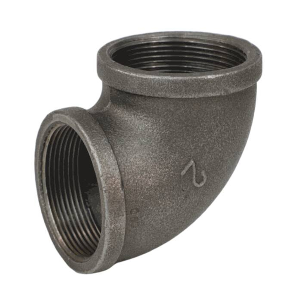 Угольник черный, внутренняя резьба, Fittex PLUS