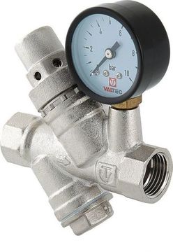 Редуктор давления с фильтром и манометром Valtec 1/2"