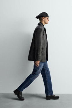 ZARA ДЖИНСЫ ПРЯМОГО КРОЯ ДЛИНОЙ ДО ЩИКОЛОТКИ - LIMITED EDITION, ВЫЦВЕТШИЙ СИНИЙ