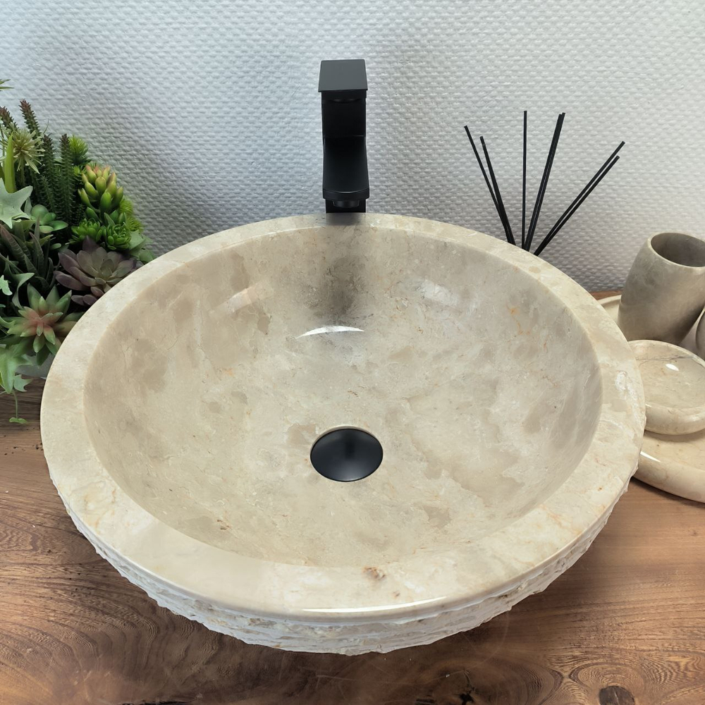 Раковина из мрамора Bowl Cream Marmo BM-62852 45*45*15 97