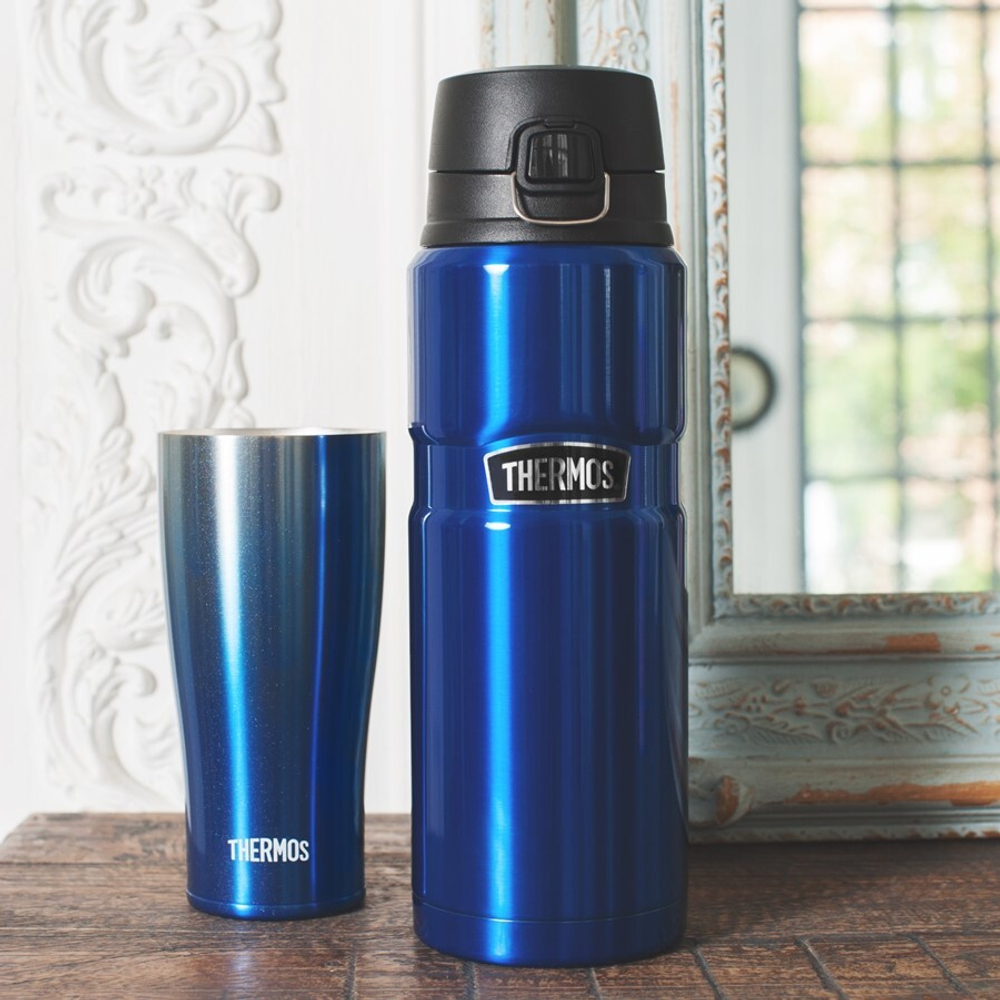 Термос для напитков THERMOS KING SK-4000 0.71L, откидной механизм, королевский синий