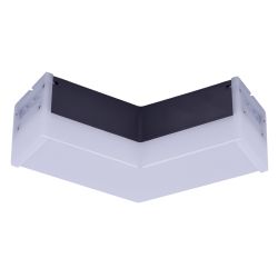 ULO-N11L-8W-6500K-120D IP40 BLACK Светильник светодиодный L-образный. Угол 120 градусов. Белый свет 6500K. 2000Лм. Алюминий. Цвет черный. TM Uniel