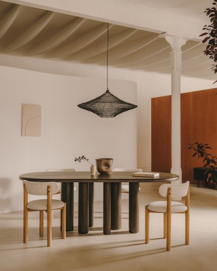 Makai Металлический подвесной светильник с черной отделкой Ø 87 см