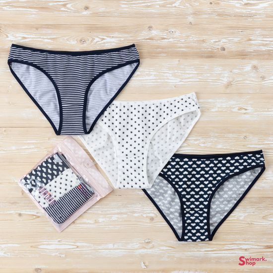 Трусики женские DOMINANT 35000-8, BIKINI, 3 шт. в уп.