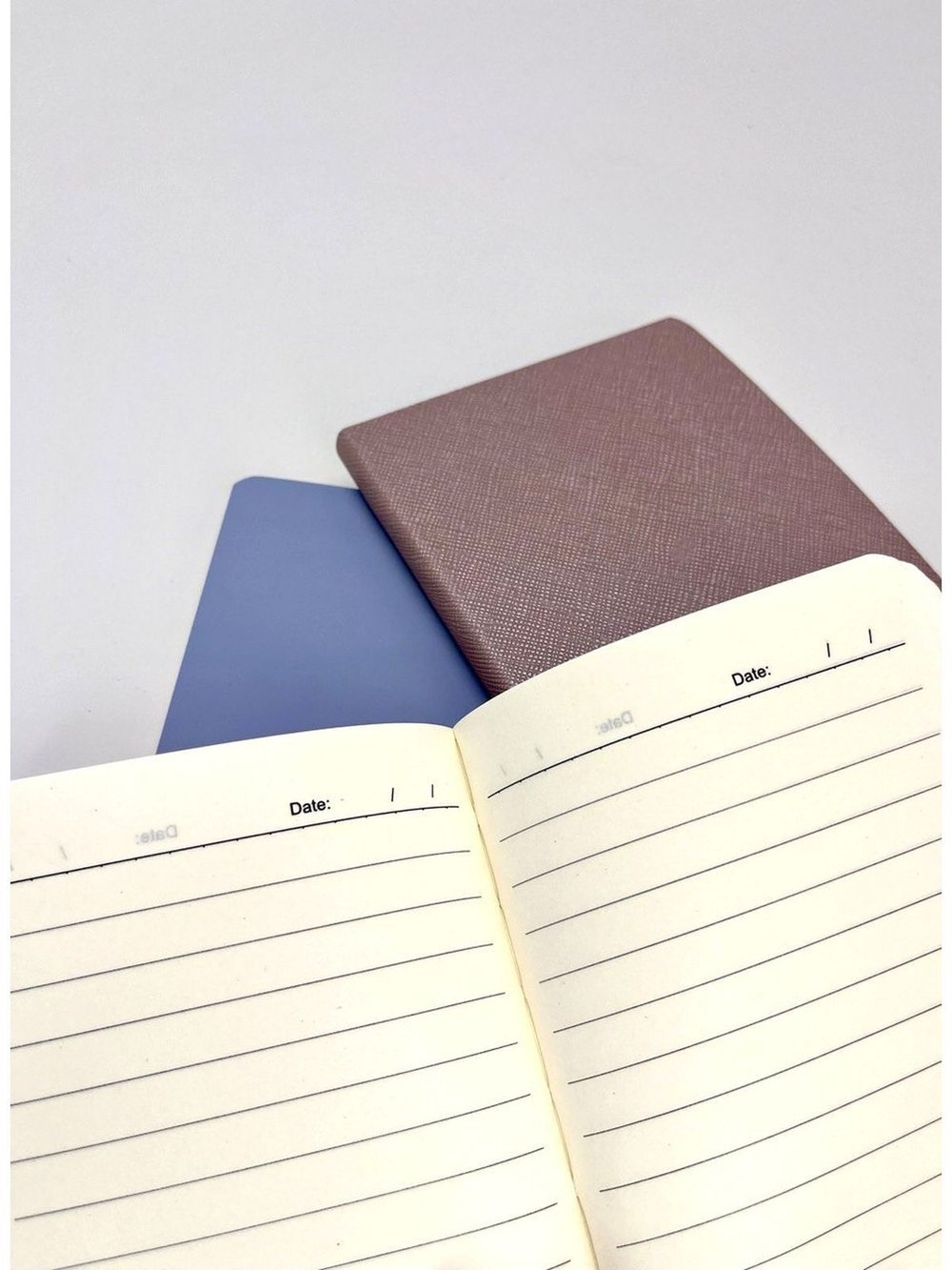 Набор 3 блокнота 88л (138*102мм) линейка розовый, перламутровый, голубой (5447-2)