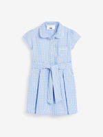 Платье с резинка для волос в комплекте для девочки Next 498-043, Голубой, Белый