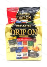 Молотый кофе в дрип-пакетах Drip on, Key Coffee, Япония, 12 шт.