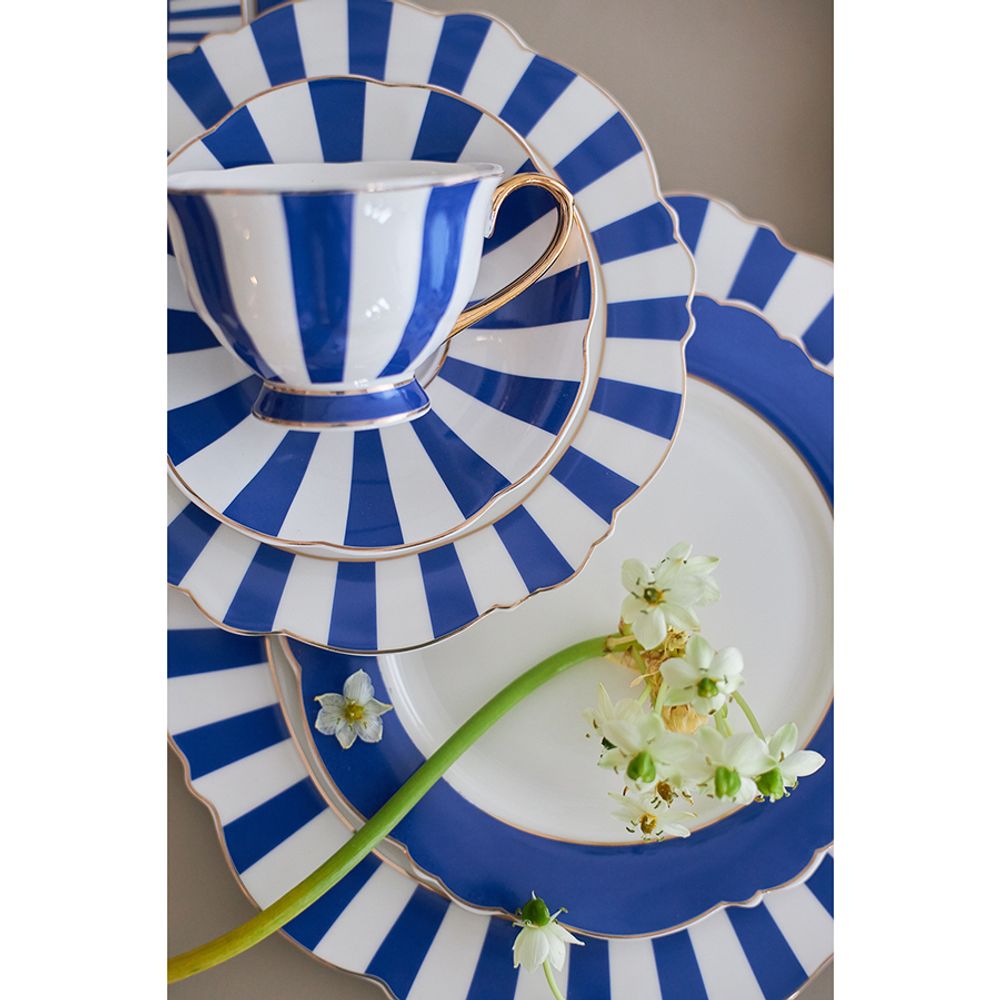 Набор чайных пар в полоску Vintage Charm, 220 мл, 2 шт.