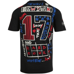 Футболка мужская теннисная Hydrogen Graffiti Tee Man - black/red/blue