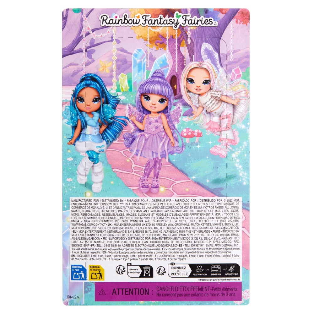 Rainbow High Littles - Модная кукла Sapphire Bradshaw (Сапфировая) + животное 543428