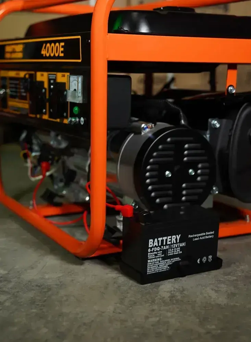 Электрогенератор бензиновый PARTNER FOR GARDEN 4000 Е (4.875 кВа полная мощность, 220 В / 12 В, 3/3.5 кВт, 50 Гц, 7 л.с, ЭЛЕКТРОСТАРТЕР + АКБ)