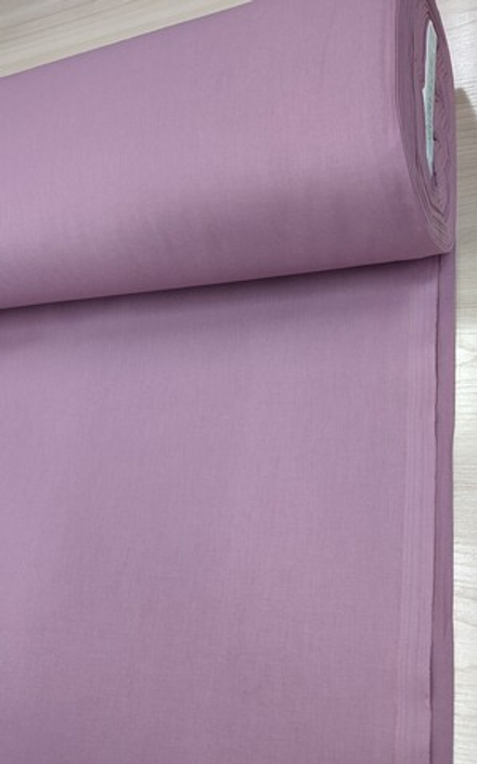 Ткань ранфорс (поплин люкс) однотонный "Сиреневый"