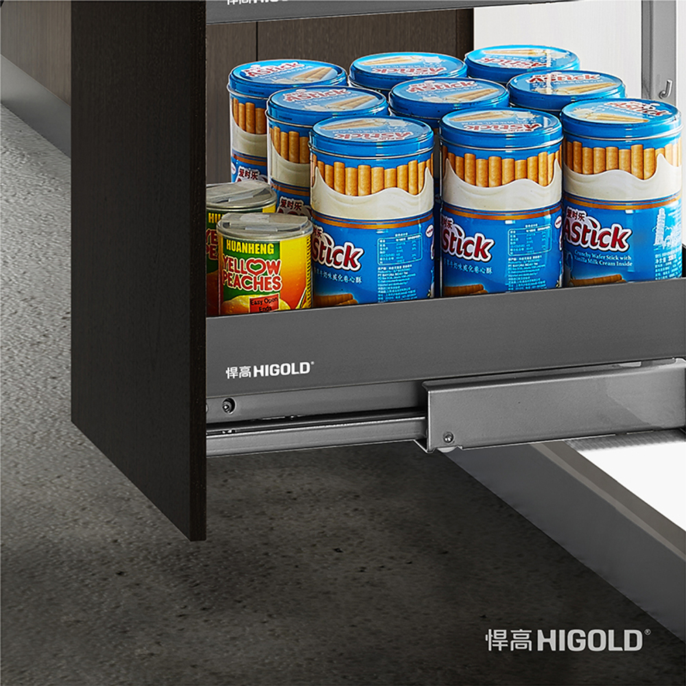 Выдвижной высокий блок для хранения - SHEARER STYLE, 250x500x(1259-1659) мм, 4 уровня