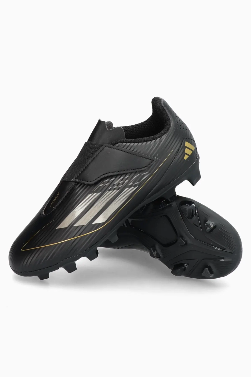 Бутсы adidas F50 Club Hook-and-Loop FxG Junior - черный
