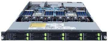 6NR182Z93MR-00 Серверная платформа Gigabyte R182-Z93 1U (2 x Socket SP3 EPYC 7002 up 240W, 32 x DDR4 DIMM 3200MHz, 10 x 2.5" NVMe PCI-e 4.0 HotSwap, 2 x PCIe Gen4 x16, 1 x OCP 3.0 Gen4 Mezzanine x16, 1 x OCP 2.0 Gen3 Mezzanine x8, 1 x M.2 NGFF up 22110 (225W CPU TDP limited), 2 x I350-AM2 1GbE, AST2500, 2x1200W 1+1) P/N: 6NR182Z93MR-00