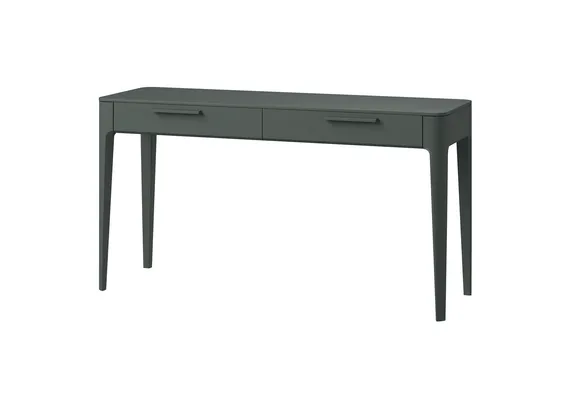 Консоль Type oak 2 ящика ширина 140 см (темно-серый)