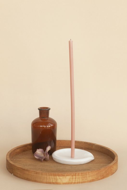 Свеча тонкая, набор 8 шт 32 см / Aromateplo