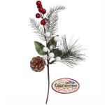 Ветка хвойная «Снежная зима», 34 см