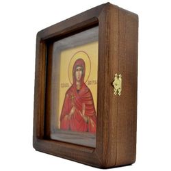 Иулия Анкирская. Рукописная икона.