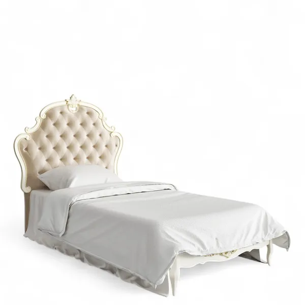 Кровать с мягким изголовьем 90*190