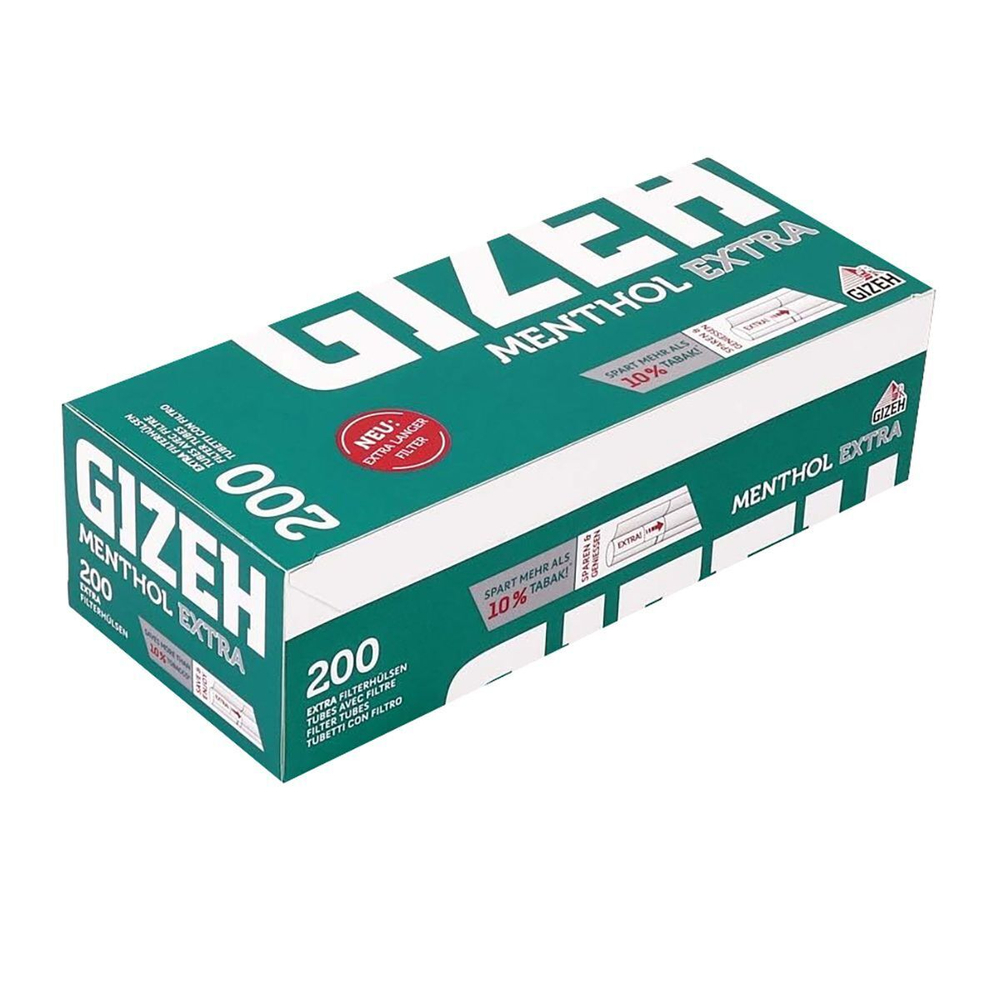 Гильзы для сигарет "Gizeh" Extra Long 25мм Menthol 200шт
