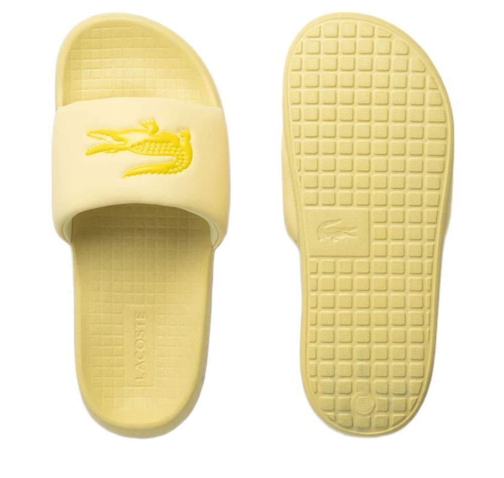 Шлепанцы Lacoste Serve Slide 1.0 - светло-желтый/желтый
