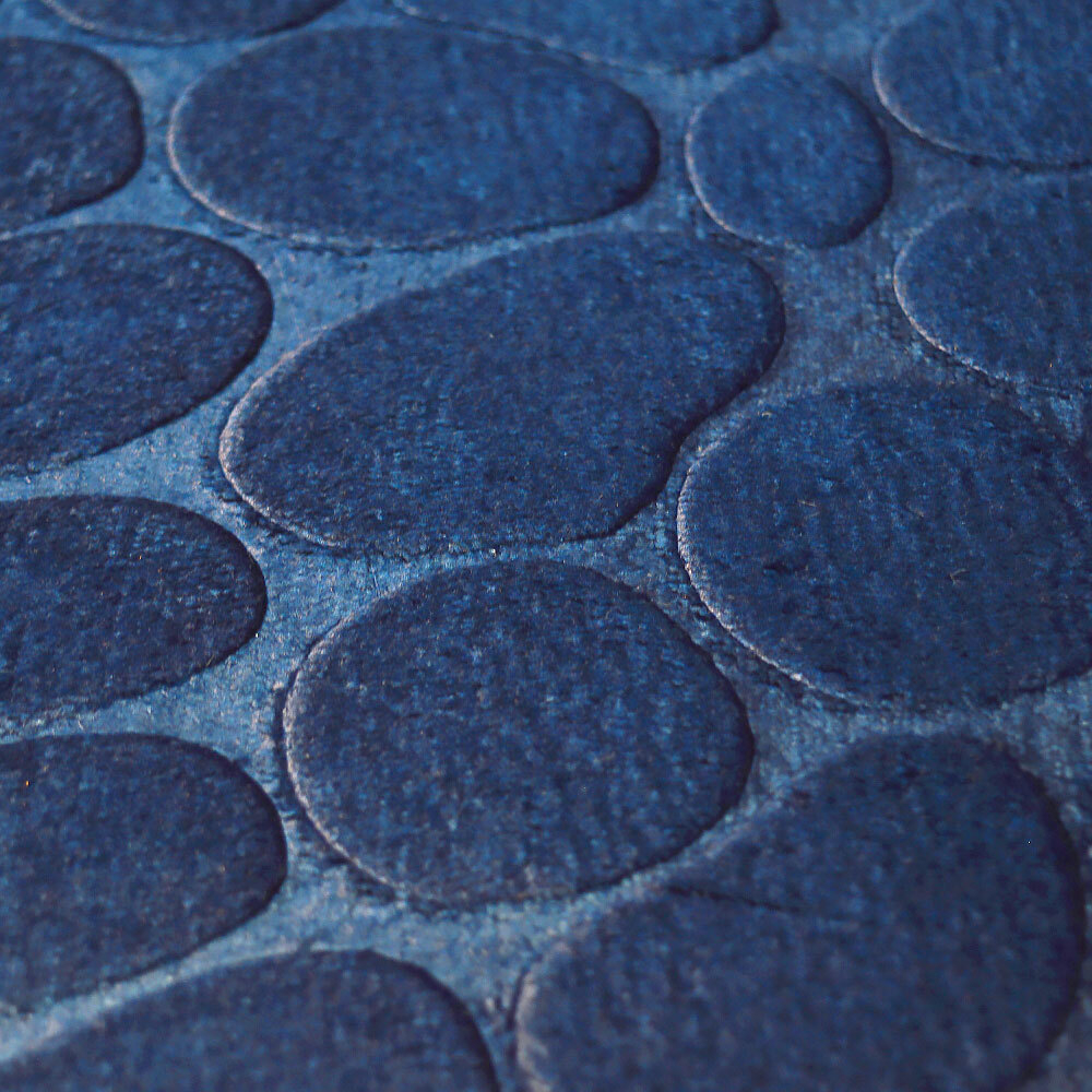 Коврик для ванной Камни 50*80см (голубой)