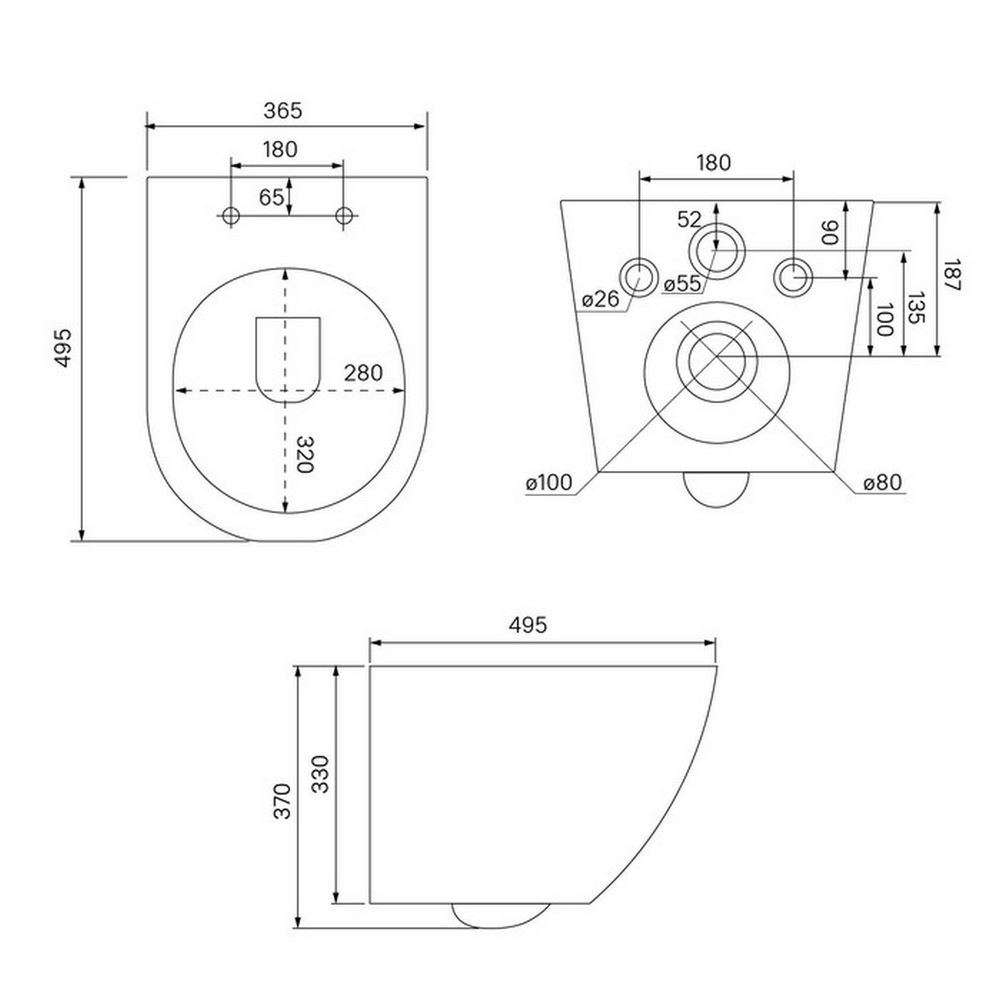 Унитаз подвесной безободковый IDDIS BLQNDSEI25 "Blanco Q" ТОРНАДО смыв, сиденье дюропласт, микролифт
