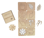 Трафареты в пенале для песочной терапии