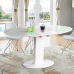 Стол B2396 белый (овальный)