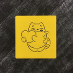 Котик с сердцем №13