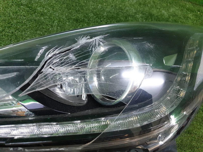 Битая Фара левая Hyundai Solaris 2 (2017-2020) галоген