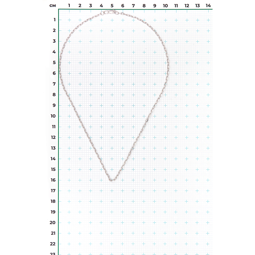 Цепь из белого золота (плетение якорное) Артикул: 21-4111-060-1120-17