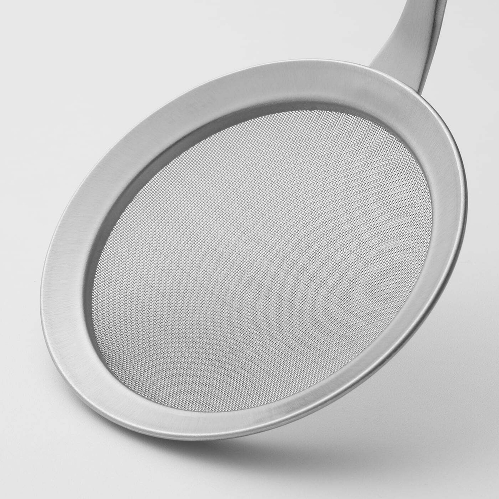 Шумовка IKEA SLITSTARK (СЛИСТАРК), Нержавеющая сталь, Орех, 31,5 см