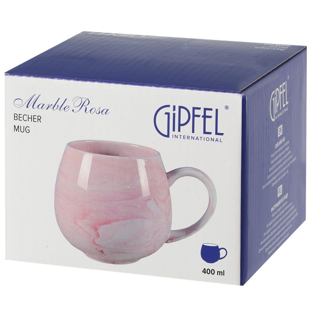 Кружка Gipfel Marble Rosa 52694 400 мл