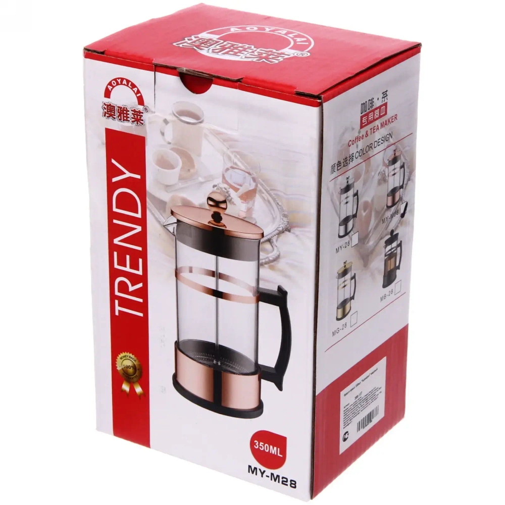 Френч-пресс 350мл «Адмирал» медный