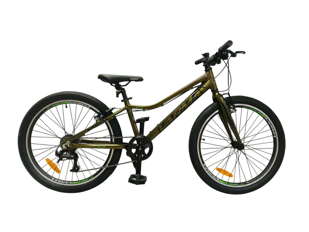 Велосипед 24" VARMA 407A р.12" 7 ск.  темное золото  2025