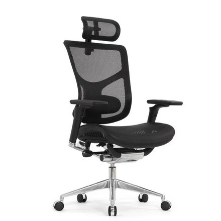 Кресло EXPERT 2 STAR ERGO HSTM 01 NEW, 3D пояснич валик, подлокот 6D(360), подголовн 5D, цвет черн,)